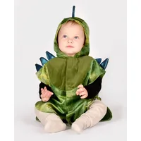 Dinosaurier Kostüm Kleinkinder 1-4 Jahre Grün Polyester-Frottée Einteiler - Den Goda Fen - Flauschig, Klettverschluss, Waschbar