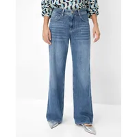 Brax Damen Five-Pocket-Hose Style MORGAN USED REGULAR BLUE, denim