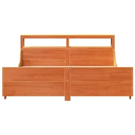 vidaXL Massivholzbett 180 x 200 cm Braun