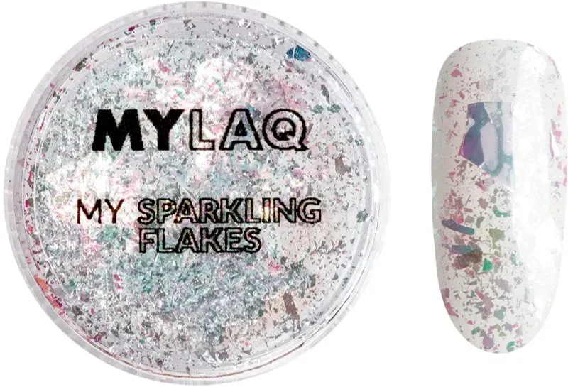 MYLAQ My Flakes Sparkling Glitzer für Nägel 0,1 g