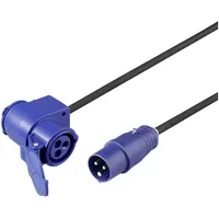 Sygonix SY-6684364 Strom Verlängerungskabel 16 A Blau, Schwarz 3