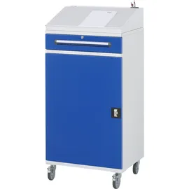 Rau Beistellschrank Stehpult 02, B650xT520xH1235/1345mm, mobil