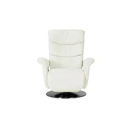 HIMOLLA Relaxsessel Leder 83 x 107 x 88 cm Weiß