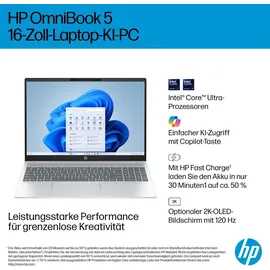 HP OmniBook 5 16-af1452ng Intel Core Ultra 5 225U 16 GB RAM 512 GB SSD