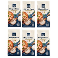 6x Nutri Free Mix per Pizza Mehl Glutenfrei 1Kg Ideal für alle Arten von Pizza