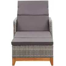 vidaXL Sonnenliege 200 x 70 x 90 cm grau/anthrazit