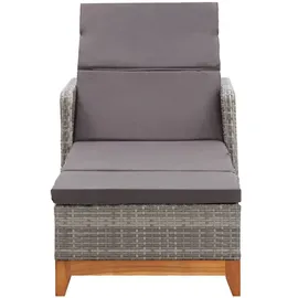 vidaXL Sonnenliege 200 x 70 x 90 cm grau/anthrazit