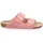 ROHDE ALBA Pantolette Sommerschuh, Hausschuh, Zweischnaller, Strandschuh mit Softfußbett rosa 39 EU