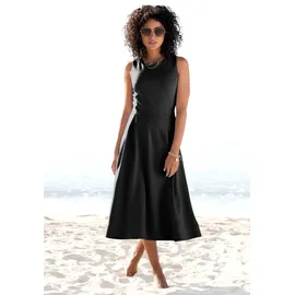 Beachtime Midikleid, elegantes Jerseykleid, Basic, A-Linien-Kleid, Gr. 40 - N-Gr, schwarz, , 38514813-40 N-Gr