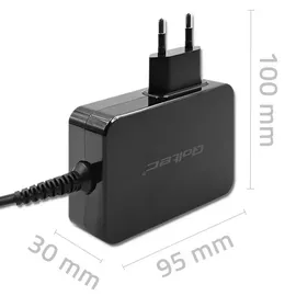 Qoltec GaN POWER PRO charger 1xUSB C, 90W, 5 20V - Schwarz