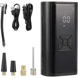 Fortuna Lai Elektrische Luftpumpe mit 4500mAh Akku, 150PSI Akku Luftpumpe mit Manometer/Digitalem LED-Display, Mini Kompressor mit USB/LED-Licht f...
