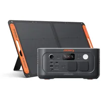 Jackery E500 V2 mit 100W Solarpanel, Tragbare Powerstation & Solargenerator für Camping, Wohnmobil & Notfälle, 512Wh/500W LiFePO4 Akku Schnellladung