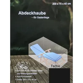 Buri Abdeckhaube 200 x 75 x 40 cm Anthrazit
