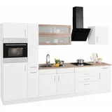 kochstation Küchenzeile »KS-Utah«, ohne E-Geräte, Breite 320 cm weiß