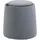 furnicato Hocker 2-in-1 Samtoptik mit Stauraum 44 x 47,5 x 44 cm Grau