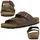 ROHDE Alba für Damen Frauen Sandale Pantolette Zweiriemer Hausschuhe 5631 braun, Schuhgröße:43 EU