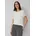Luftige Chiffon-Bluse mit gesteppter Raffung Beige 48