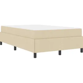 vidaXL Boxspringbett 120 x 200 cm Creme