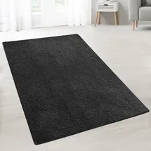 Karat Barcelona Shaggyteppich 80 x 300 cm schwarz
