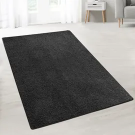 Karat Barcelona Shaggyteppich 80 x 300 cm schwarz