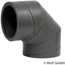 Wolf ISO-Rohrsystem Bogen 90 Grad DN 125