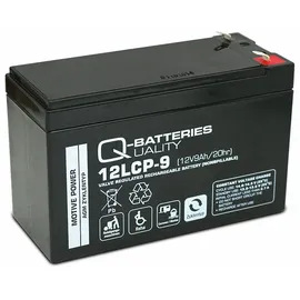 Quality Batteries Q-Batteries 12LCP-9 / 12V - 9Ah Blei Akku Zyklentyp AGM - Deep Cycle VRLA