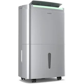 Klarstein DryFy Connect 40 Luftentfeuchter - WLAN App Steuerung, 7L Tank, 24h Timer, Automatische Trocknungsmodi, Tragbar, Elektrischer Luftentfeuchter für Keller - Tag 30-45 m2 App-Steuerung mobil Wassertank Edelstahl 40l/24h