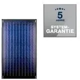 Buderus Logaplus Paket S77, 6x Flachkollektor SKN4.0 ohne Montageset, FS, PNR1000S-B, WW-Speicher SM200, Silber 7739613000