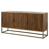 Massivmoebel24 Sideboard Mango 178x46x85 braun lackiert STILMÖBEL #124