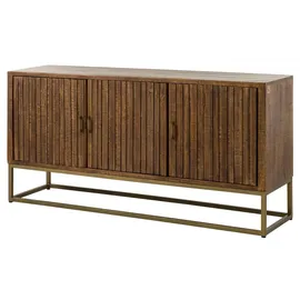 Massivmoebel24 Sideboard Mango 178x46x85 braun lackiert STILMÖBEL #124