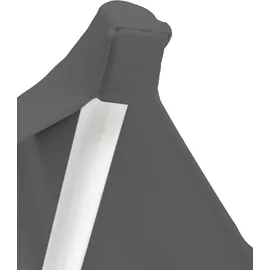 TexDeko 2er-Set Stretch Stehtischhusse für Bistrotisch Ø 80-85 cm Anthrazit | strapazierfähig verstärkte Fußtaschen bügelfrei waschbar