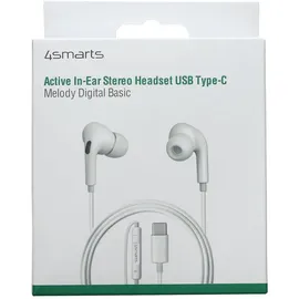 4smarts Melody Digital Basic USB-C Aktive Kopfhörer Weiß