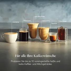 De'Longhi DELONGHI La Specialista Touch EC9455.M - Steuerung per Touchscreen, 8 voreingestellte Kaffee-Rezepte, Cold Brew, Espressomaschine Edelstahl/Schwarz