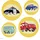 KOMAR Disney Fenstersticker - Cars Ka-Chow Bubbles - Größe 30 x 30 cm, 2 Bogen - Kinderzimmer, Babyzimmer, Fensteraufkleber, Fensterbild, Bunt