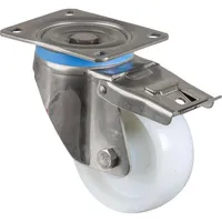 Magni BS Rollen Lenkrolle HS120.B14, m.Totalfestst. m.Platte, Ø125, B45mm,