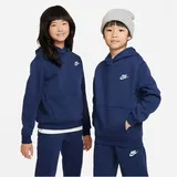 Nike Sportswear Club Fleece Hoodie Kinder 410 midnight navy/white XL 158-170 cm