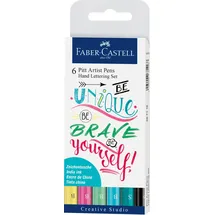 Faber-Castell Tuschestift Pitt Artist Pen Lettering 6 St.