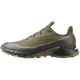 Salomon Alphacross 5 Gore-Tex Wasserdichte Herren Trail-Laufschuhe,Starker Grip,Wasser- und Wetterschutz,Olive Night,45 1⁄3