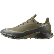 Salomon Alphacross 5 Gore-Tex Wasserdichte Herren Trail-Laufschuhe,Starker Grip,Wasser- und Wetterschutz,Olive Night,45 1⁄3
