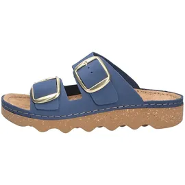 ROHDE Damen Pantolette Leder Zweischnaller mit Plateausohle Alassio 6229, Größe:37 EU,