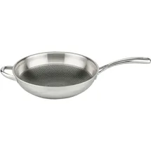 ELO PREMIUM Wok ELO PREMIUM "Relief Evolution Wokpfanne", edelstahl, B:31,5cm H:8,5cm L:55,5cm Ø:30cm, Pfannen, Wok, durchgehender Aluminium-Kern, außen magnetischer Edelstahl
