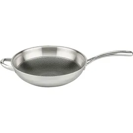ELO PREMIUM Wok ELO PREMIUM "Relief Evolution Wokpfanne", edelstahl, B:31,5cm H:8,5cm L:55,5cm Ø:30cm, Pfannen, Wok, durchgehender Aluminium-Kern, außen magnetischer Edelstahl