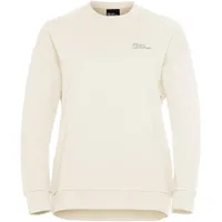 Jack Wolfskin Essential Crewneck Sweatshirt - Cotton White -