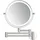 DEUSENFELD WL103EFA - Akku Batterie LED Doppel Wand Kosmetikspiegel, 3 Gelenkarme, 10x Vergrößerung + Normalspiegel, Ø20cm, 360° schwenkbar, 3 ... - Silber