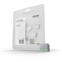 LINDY USB Portblocker, grün, 10er-Pack (40461)