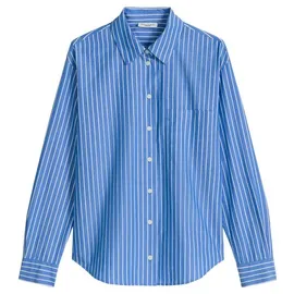 Marc O'Polo Marc OߴPolo Denim Damen Hemdbluse gestreift Regular Fit, Blau (Medium Blue Multi 06), S - S
