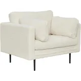 venture home Sessel Boom Teddy Stoff 80 x 80 x 100 cm Braun/Weiß