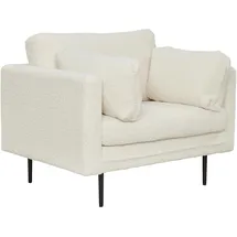 venture home Sessel Boom Teddy Stoff 80 x 80 x 100 cm Braun/Weiß
