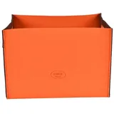 RAIKOU Aufbewahrungskorb Filzkorb Faltkorb Organizer Aufbewahrung Spielzeug Regal faltbarer, Größen: 30 * 30 * 30 cm, 50 * 34,5 * 35 cm braun|orange 60 l | 34.5 cm x 35 cm