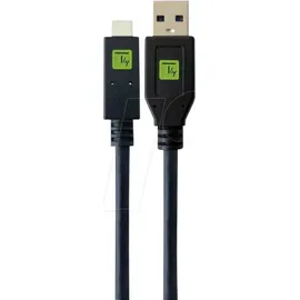 TECHLY USB-A auf USB-C 0,5 m Schwarz